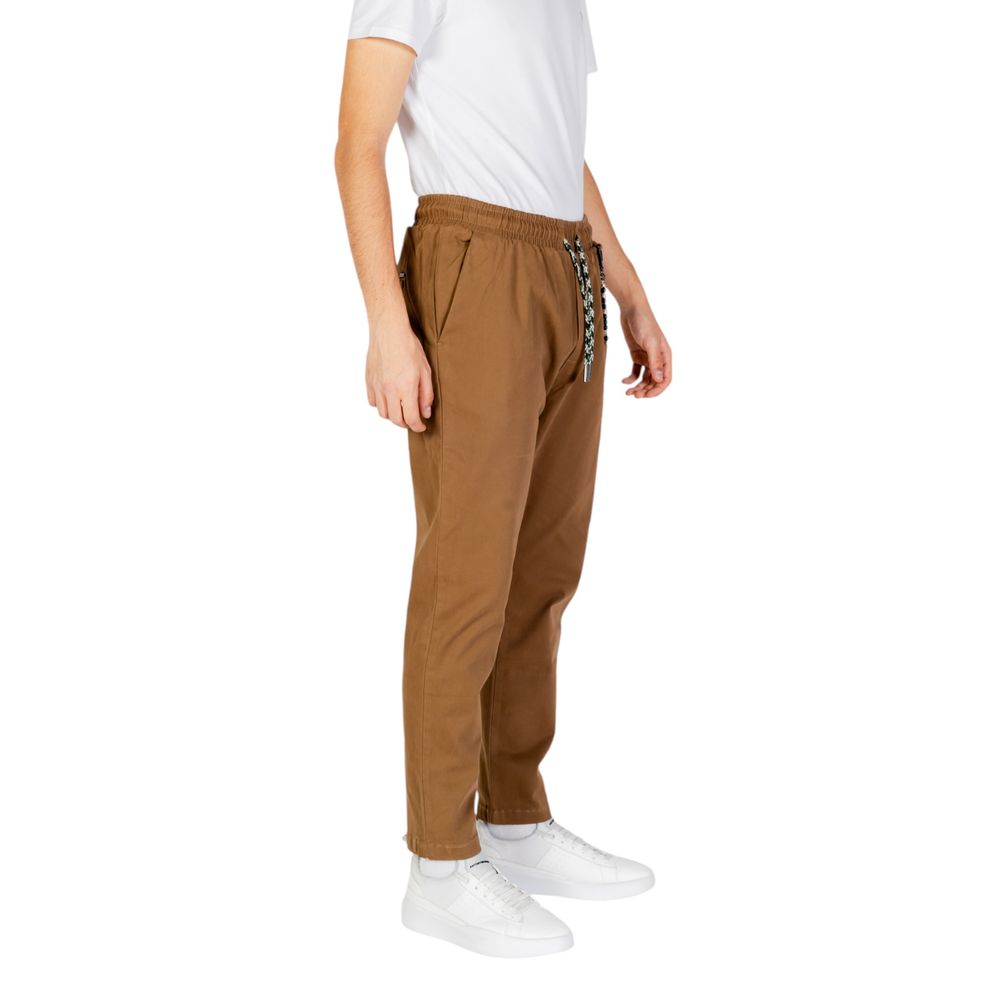 Gianni Lupo Jeans e Pantaloni in Cotone Marrone