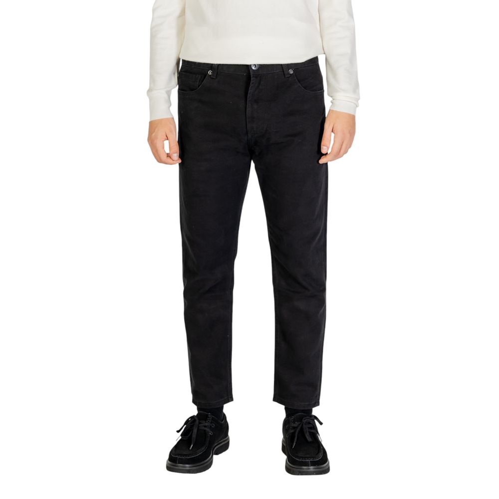 Gianni Lupo Jeans e Pantaloni in Cotone Nero