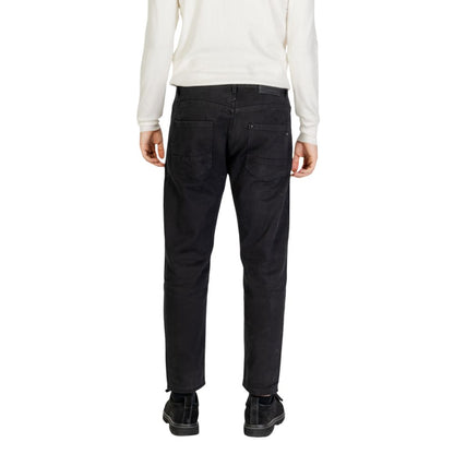 Gianni Lupo Jeans e Pantaloni in Cotone Nero