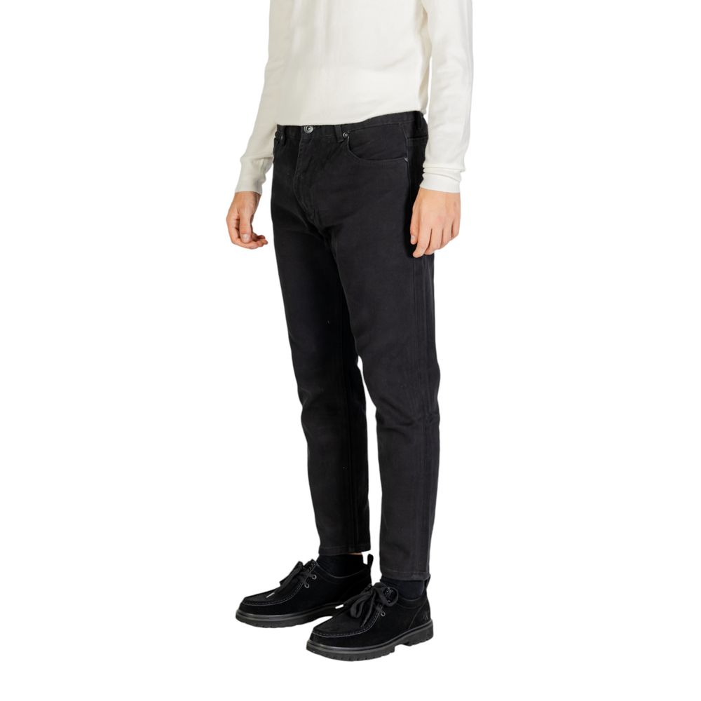 Gianni Lupo Jeans e Pantaloni in Cotone Nero