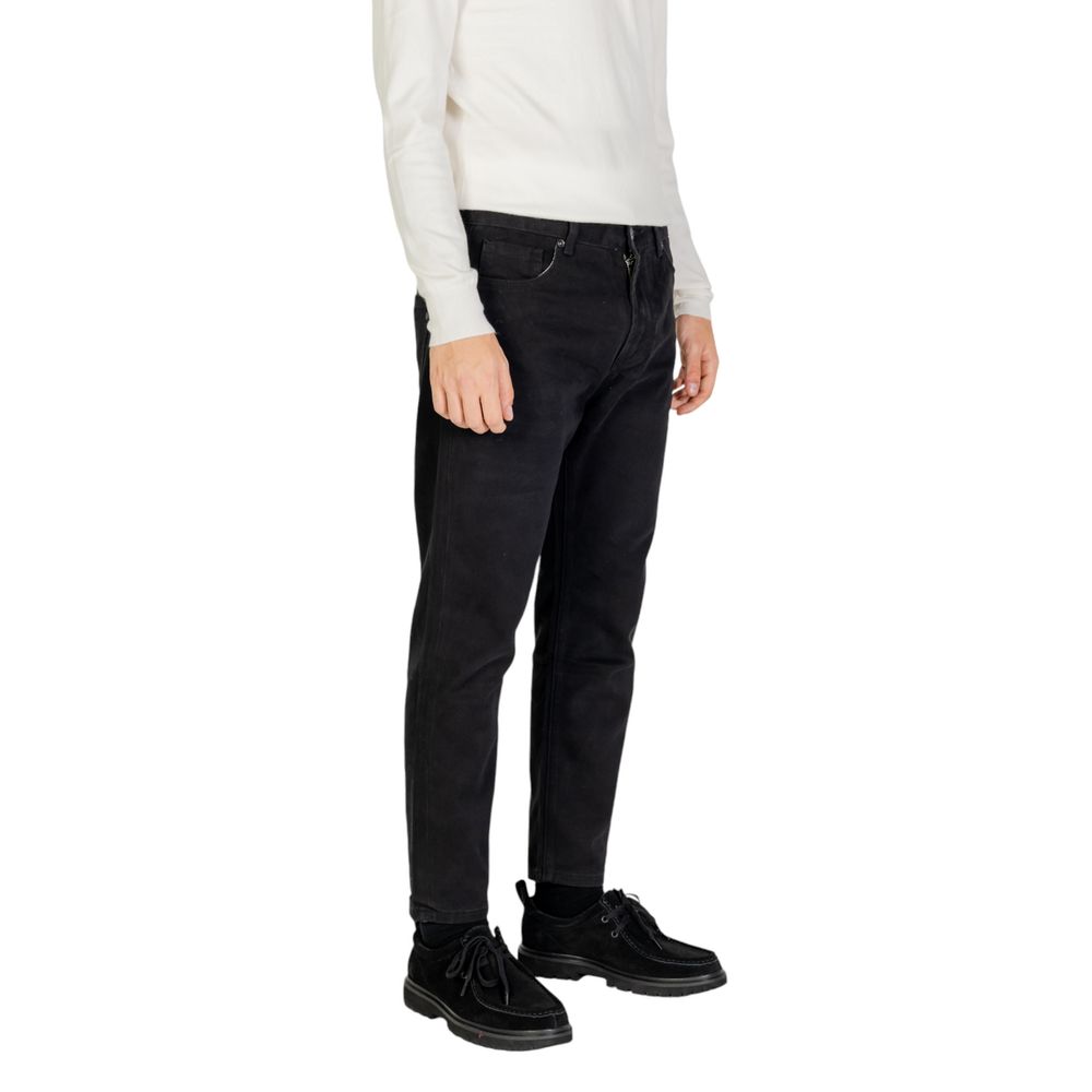 Gianni Lupo Jeans e Pantaloni in Cotone Nero