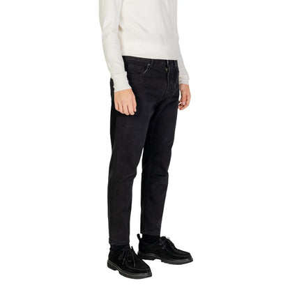 Gianni Lupo Jeans e Pantaloni in Cotone Nero