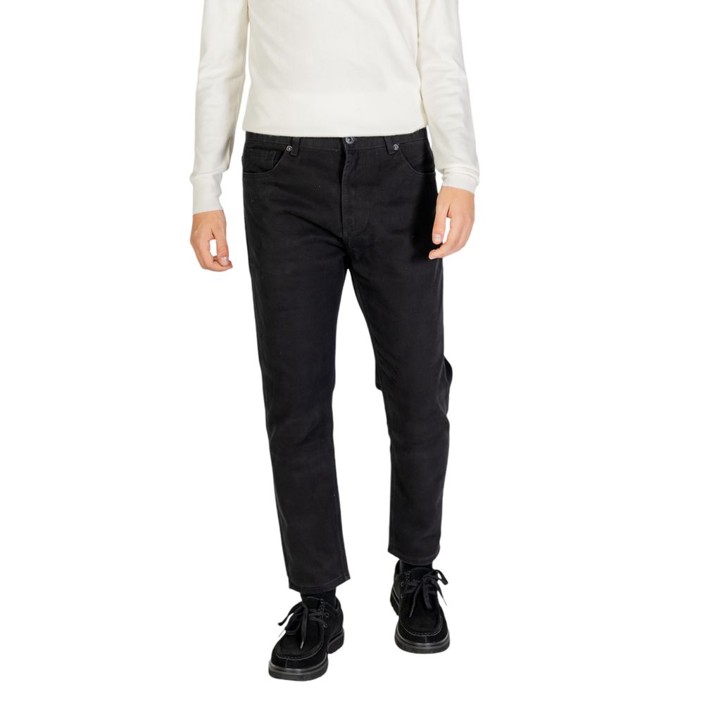 Gianni Lupo Jeans e Pantaloni in Cotone Nero