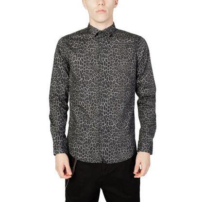 Camicia Gianni Lupo in cotone grigio