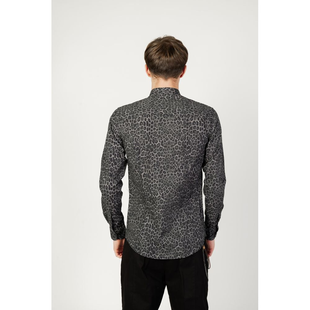 Camicia Gianni Lupo in cotone grigio