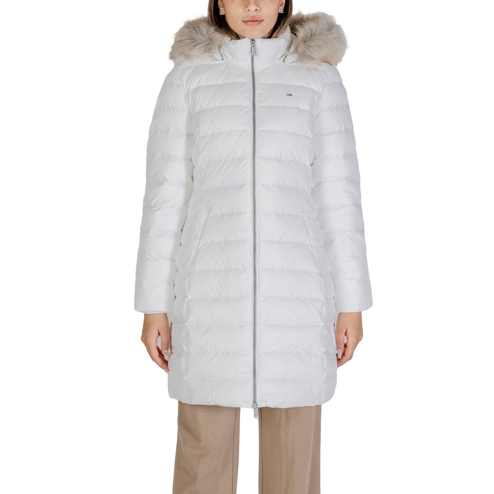 Tommy Hilfiger Jeans Bianco Poliestere Poliestere Giacche e Cappotti