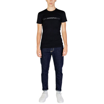 Emporio Armani Underwear Black Cotton T-Shirt