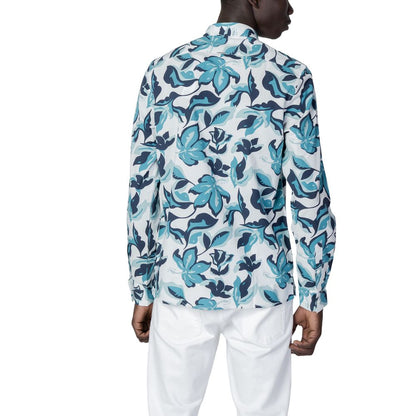 Camicia in viscosa blu Antony Morato