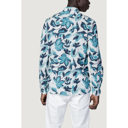 Camicia in viscosa blu Antony Morato