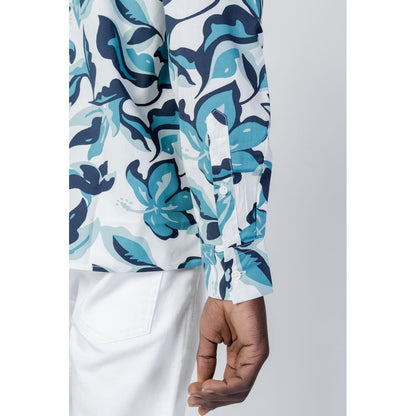 Camicia in viscosa blu Antony Morato