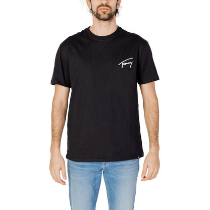 Tommy Hilfiger Jeans Black Cotton T-Shirt