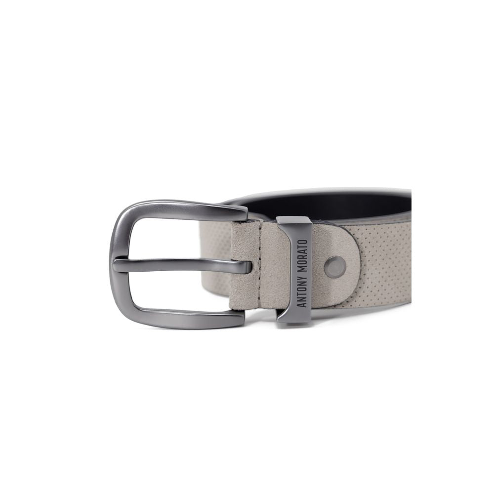 Antony Morato White Leather Belt