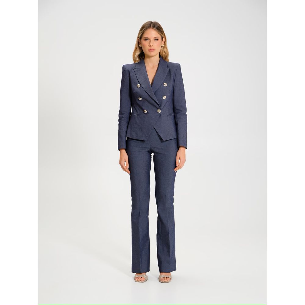 Rinascimento Blue Cotton Suits & Blazer