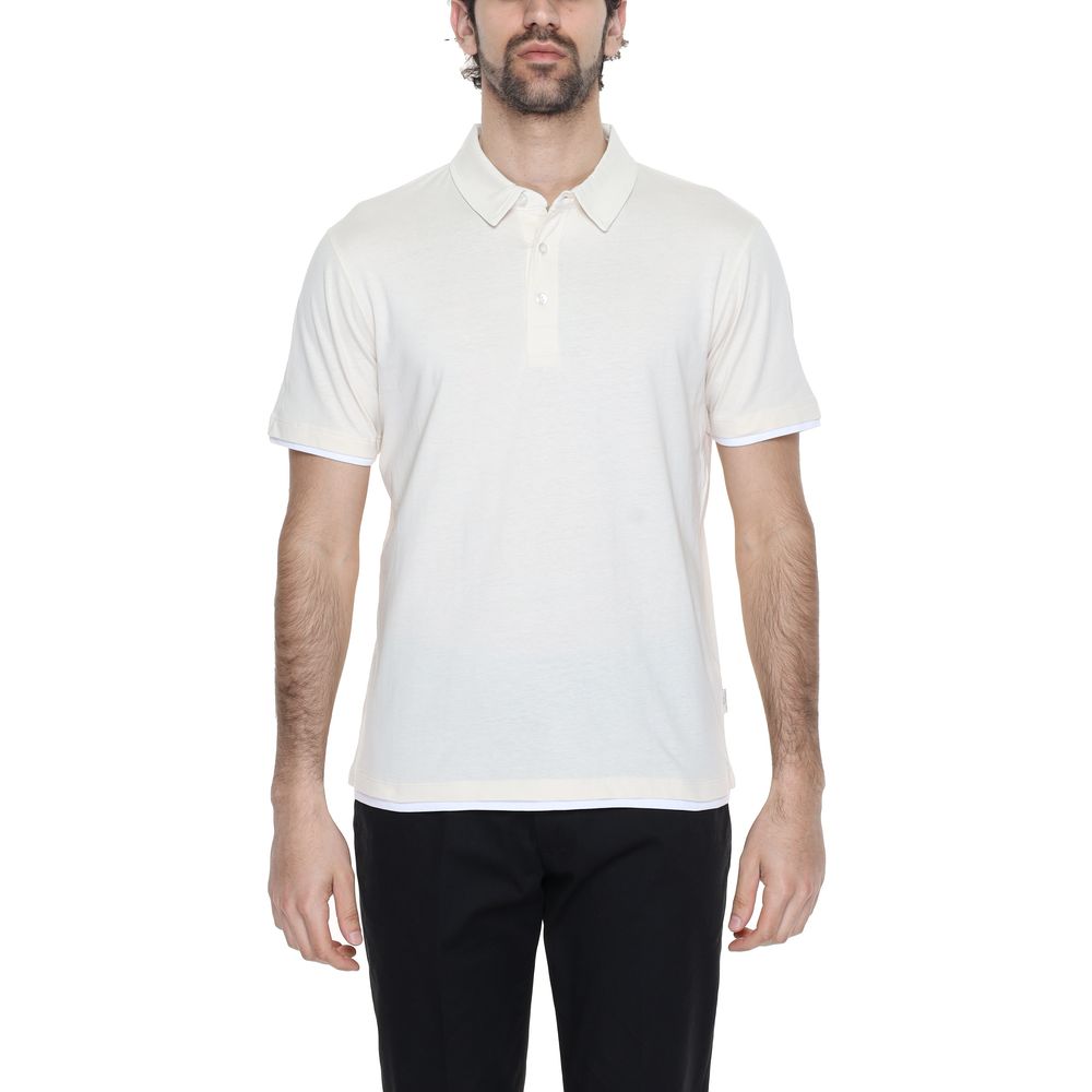 Hamaki-Ho Cream Cotton Polo Shirt