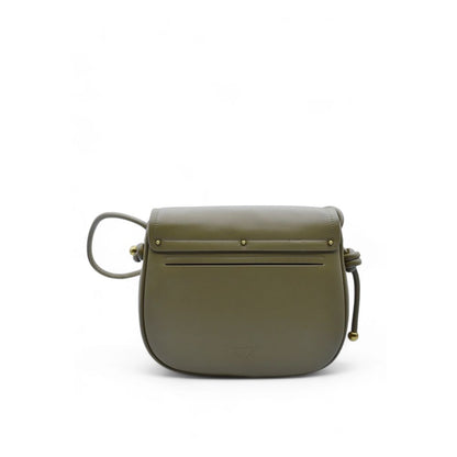 PINKO Green Leather Crossbody Bag