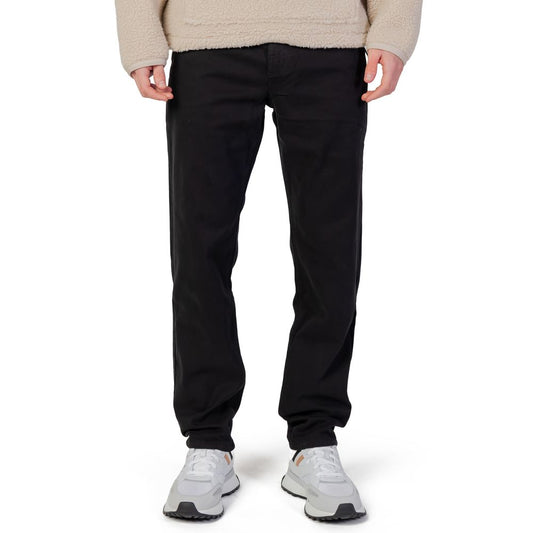 Jeans e pantaloni in cotone nero Hugo Boss