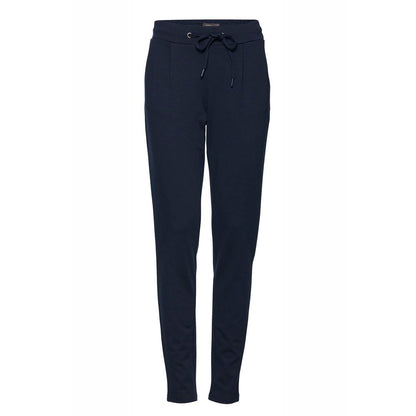 ICHI Blue Polyester Jeans & Pant