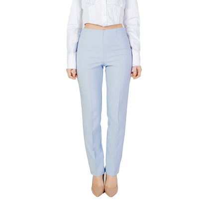 Sandro Ferrone Blue Polyester Jeans & Pant