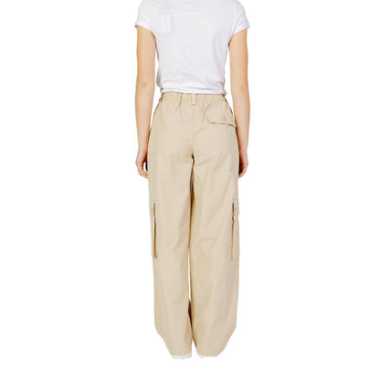 Only Beige Cotton Jeans & Pant