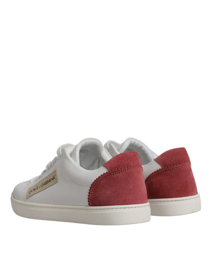 Dolce & Gabbana White London Calf Leather Sneakers Shoes