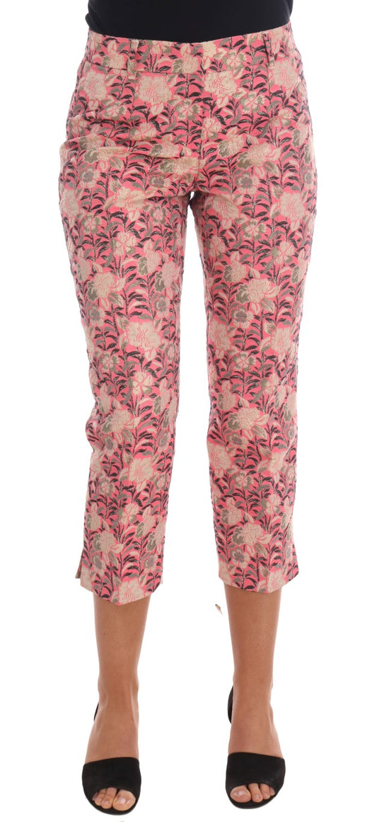 Dolce &amp; Gabbana Pantaloni eleganti in broccato floreale