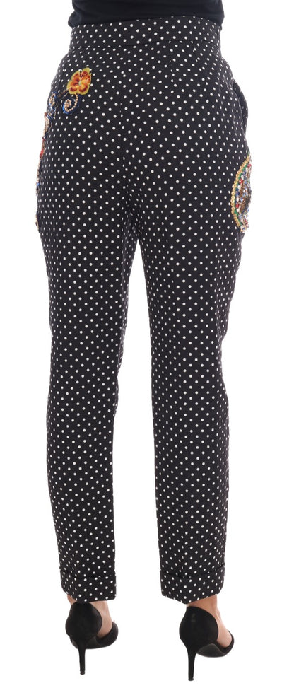 Pantaloni eleganti decorati a pois di Dolce &amp; Gabbana