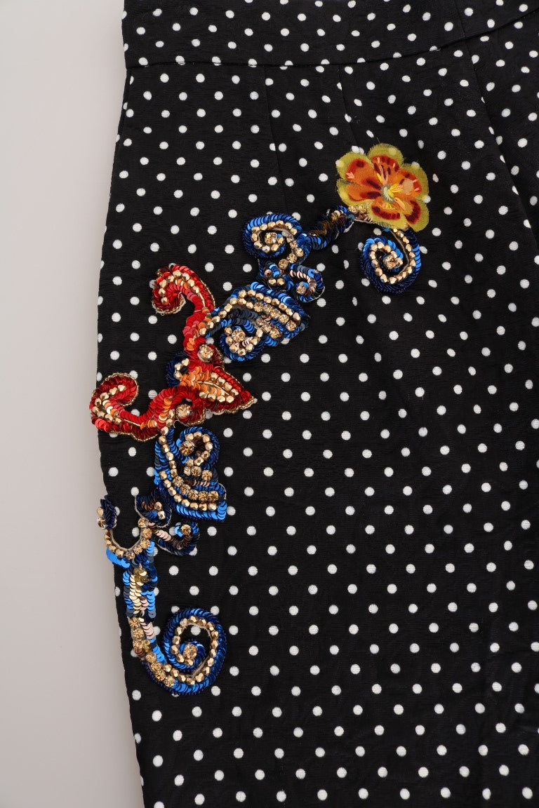 Pantaloni eleganti decorati a pois di Dolce &amp; Gabbana