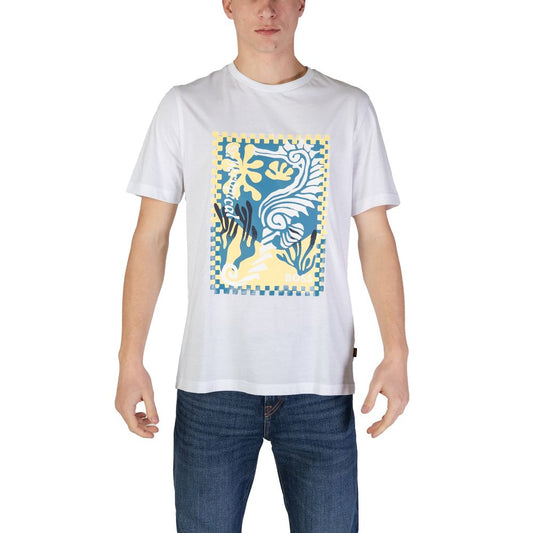 T-shirt in cotone bianco di Hugo Boss