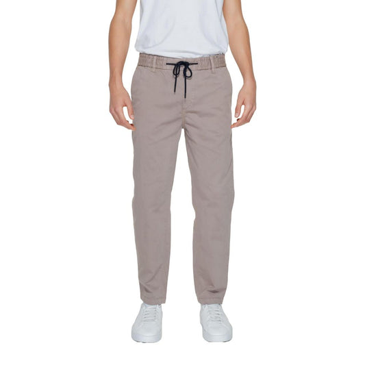 Jeans e pantaloni in cotone marrone Hugo Boss