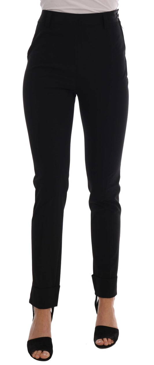 Ermanno Scervino Leggings eleganti con staffa neri