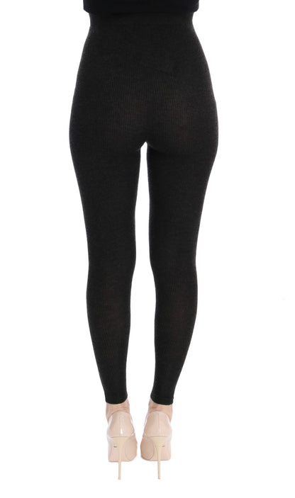 Dolce & Gabbana Elegant High-Waist Cashmere Tights Pants