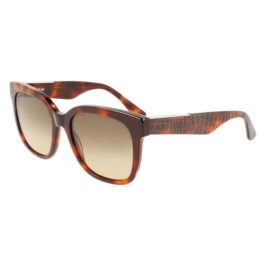 Occhiali da sole Lacoste in acetato marrone
