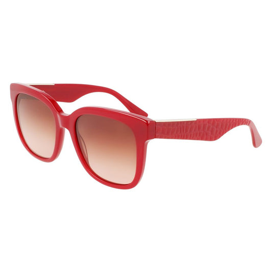 Occhiali da sole Lacoste in acetato rosso