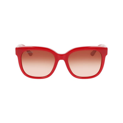 Occhiali da sole Lacoste in acetato rosso