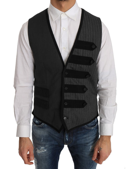 Dolce &amp; Gabbana Gilet formale elegante modello Torrero grigio