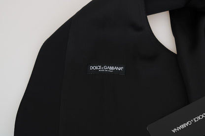 Dolce &amp; Gabbana Gilet formale elegante slim fit in nero