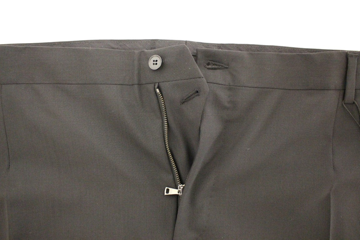 Dolce &amp; Gabbana Pantaloni eleganti plissettati in lana nera