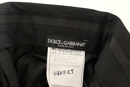 Dolce &amp; Gabbana Pantaloni eleganti plissettati in lana nera