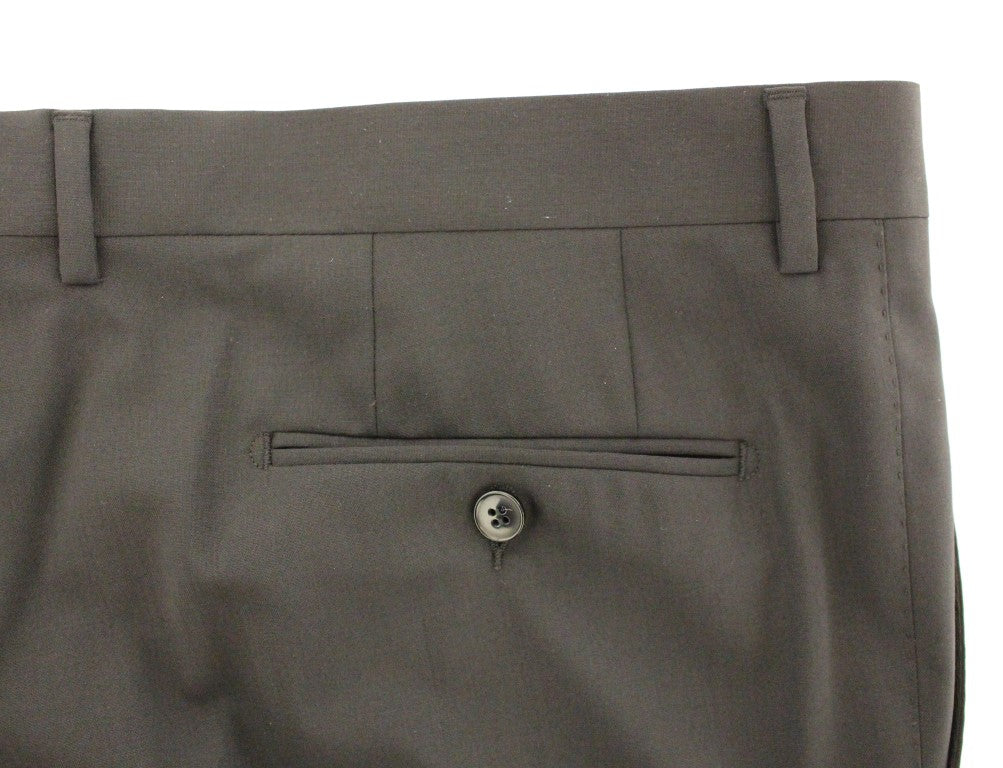 Dolce &amp; Gabbana Pantaloni eleganti plissettati in lana nera