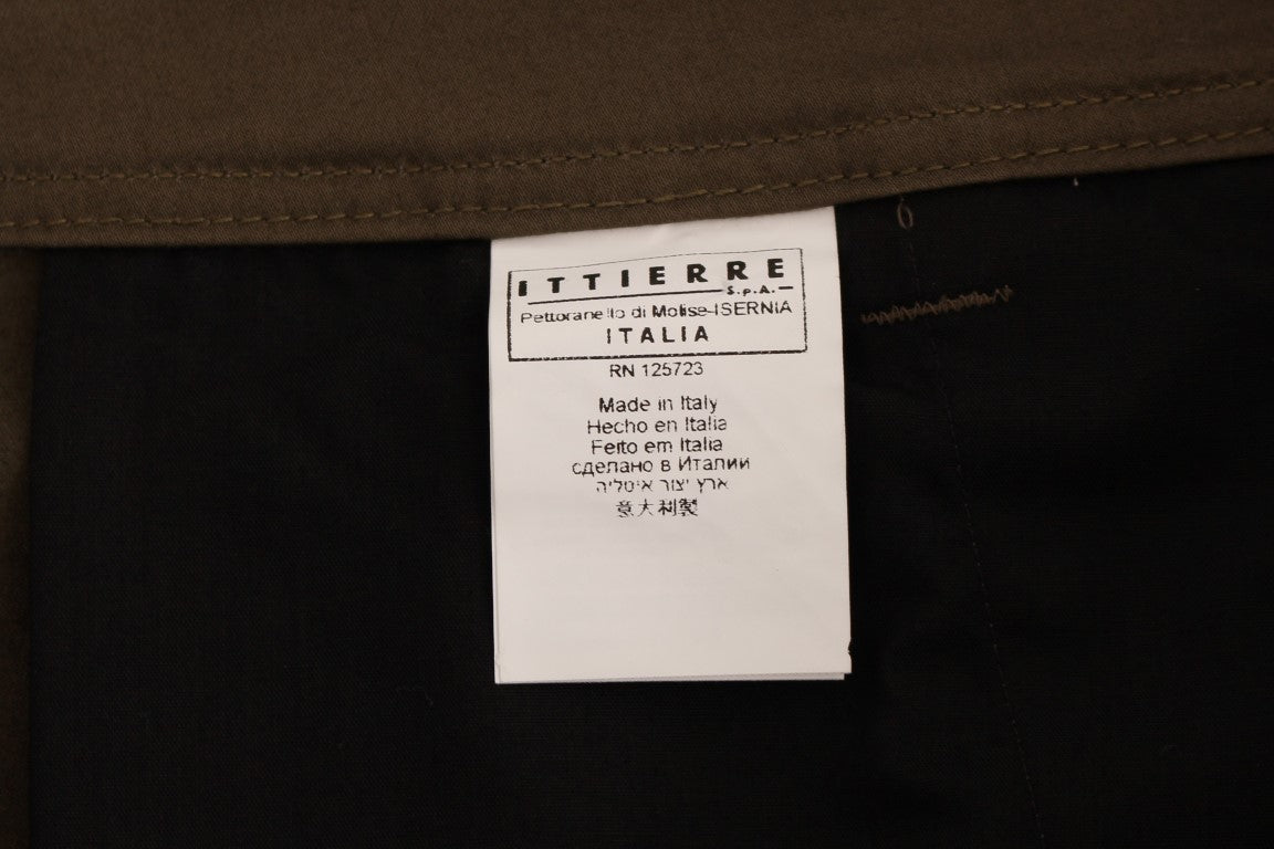 Pantaloni GF Ferre eleganti verdi comfort dalla vestibilità dritta