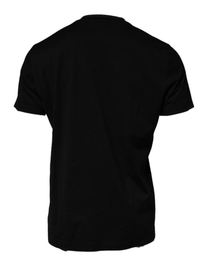 Dolce & Gabbana Black Crew Neck Short Sleeve T-shirt