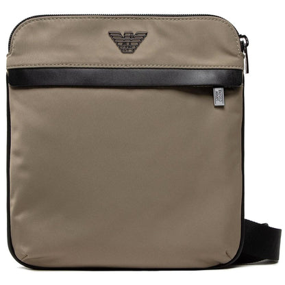 Emporio Armani Beige Nylon Messenger Bag