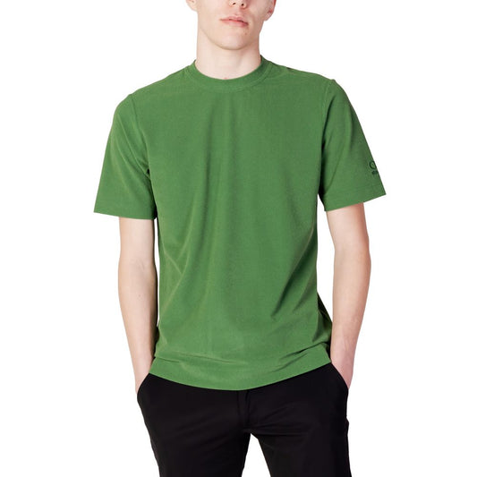 T-shirt in poliestere verde Suns