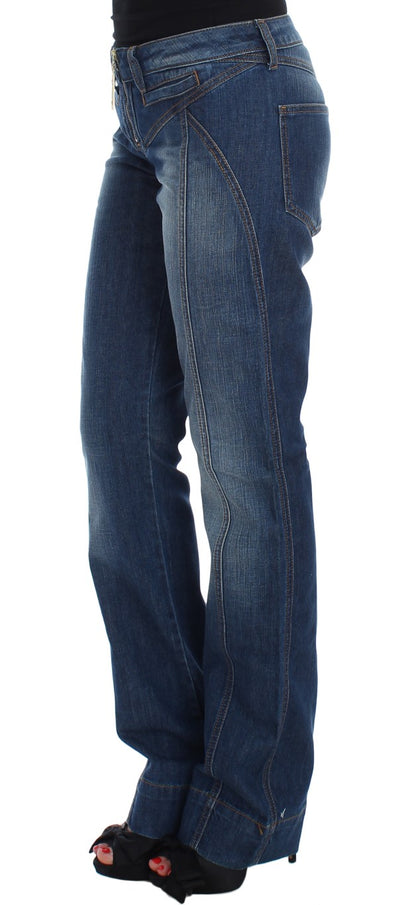 Cavalli Chic Boot Cut Denim Lavato Blu