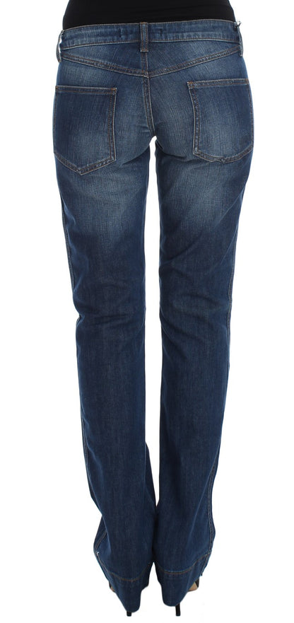 Cavalli Chic Boot Cut Denim Lavato Blu