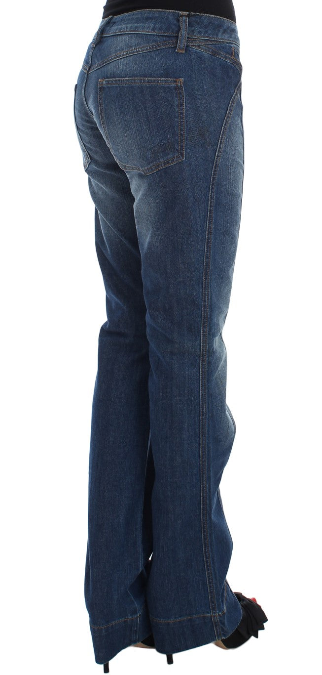 Cavalli Chic Boot Cut Denim Lavato Blu