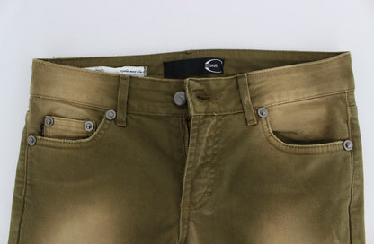 Jeans Cavalli Green Slim Fit in cotone elasticizzato