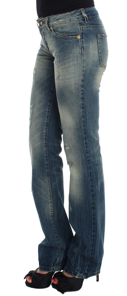 Cavalli Sleek Flair Denim a vita bassa con gamba