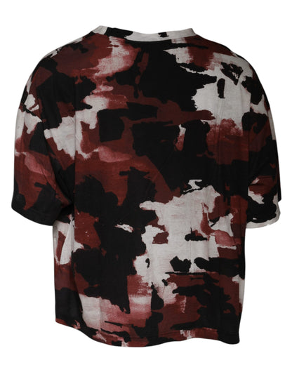 Dolce & Gabbana Multicolor Camouflage Crew Neck T-shirt