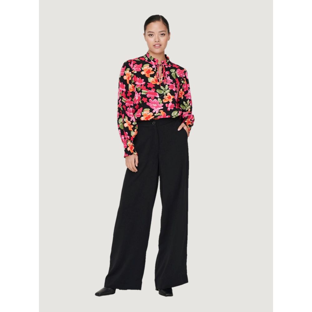 Jacqueline De Yong Black Polyester Shirt